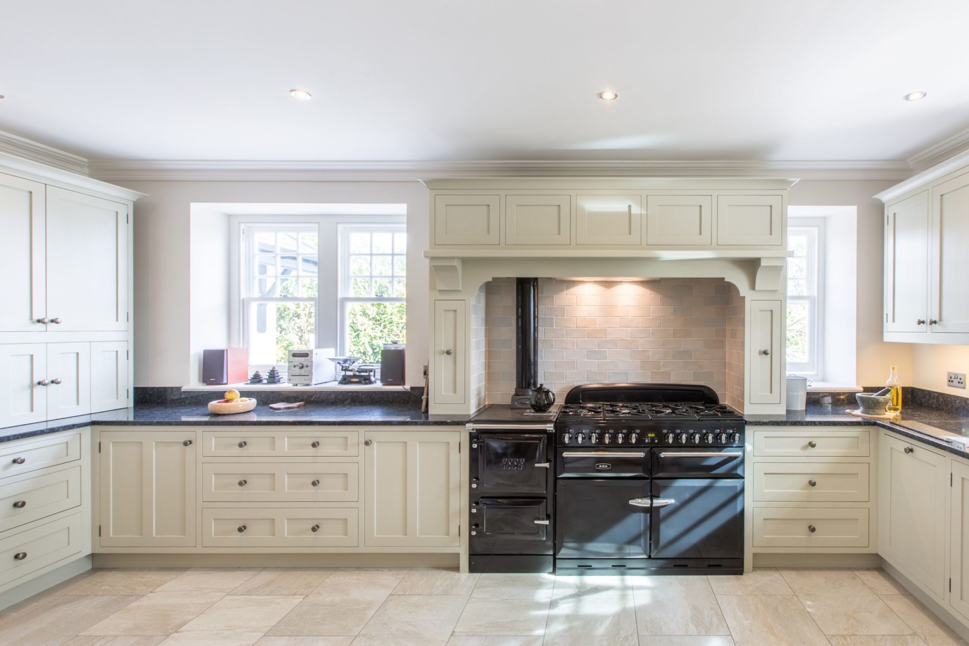 Painted Oak Kitchen Guilford - Mark Stone's Welsh Kitchens - bespoke ...